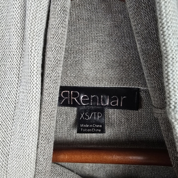 RENUAR Cowl Knit Oversized Sweater Cream Womens Size XS Old Money‎ Quiet Luxury - Picture 5 of 13